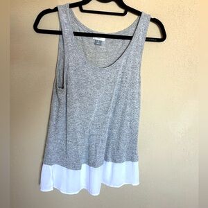 💖Old Navy Gray and White Women's Fashion Tank Top size S